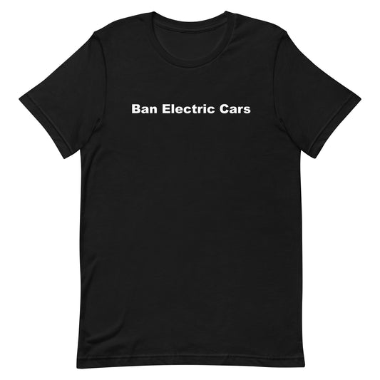 Ban Electric Cars (White Text)